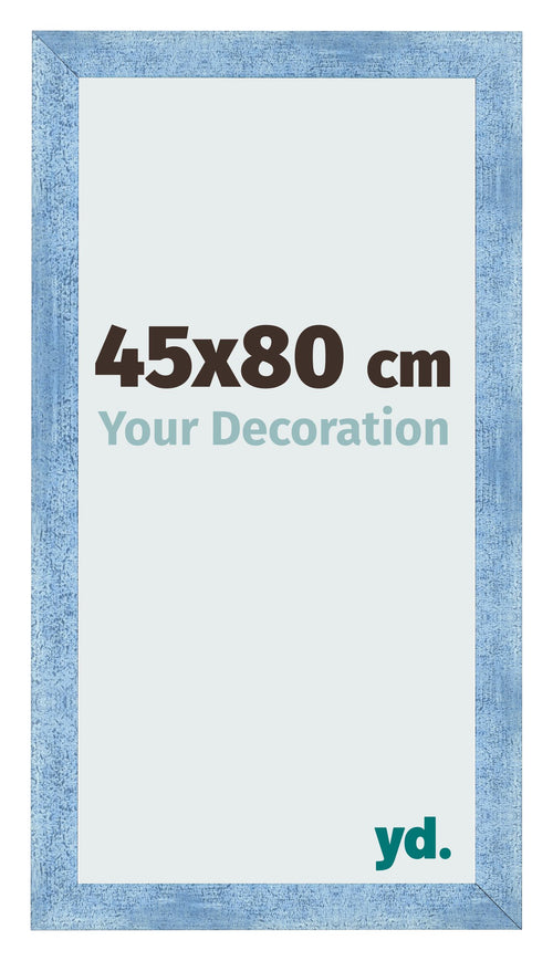 Bilderrahmen 45x80cm Hellblau Gewischt MDF Pisa Vorne Messe | Yourdecoration.at
