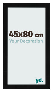 Bilderrahmen 45x80cm Schwarz Silber Poliert MDF Pisa Vorne Messe | Yourdecoration.at