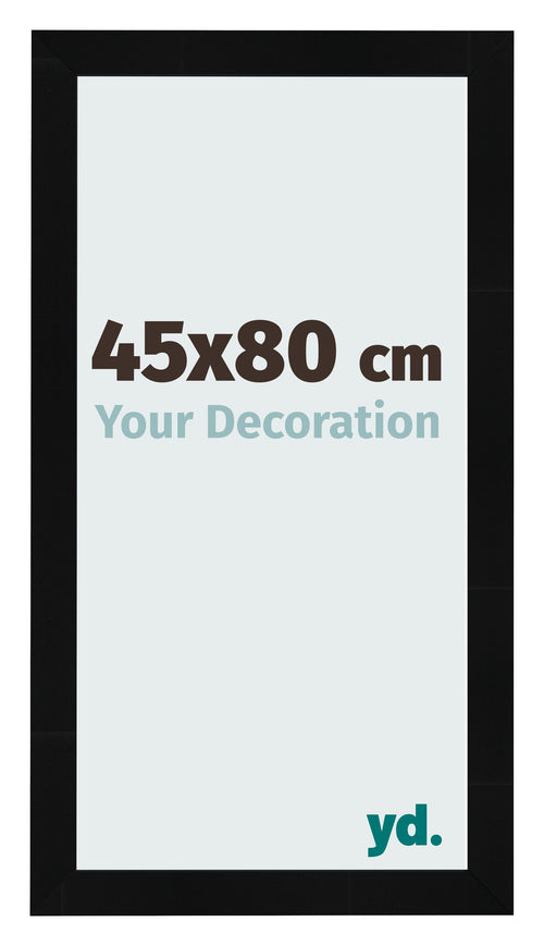 Bilderrahmen 45x80cm Schwarz Silber Poliert MDF Pisa Vorne Messe | Yourdecoration.at