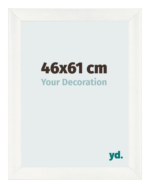 Bilderrahmen 46x61cm Weiß Vintage MDF Pisa Vorne Messe | Yourdecoration.at