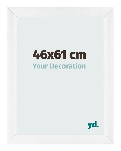 Bilderrahmen 46x61cm Weiß Vintage MDF Pisa Vorne Messe | Yourdecoration.at