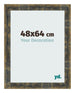 Bilderrahmen 48x64cm Blau Gold Meliert MDF Pisa Vorne Messe | Yourdecoration.at