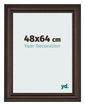 Bilderrahmen 48x64cm Eiche Dunkel MDF Lazio Vorne Messe | Yourdecoration.at