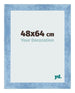 Bilderrahmen 48x64cm Hellblau Gewischt MDF Pisa Vorne Messe | Yourdecoration.at