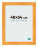 Bilderrahmen 48x64cm Orange MDF Pisa Vorne Messe | Yourdecoration.at