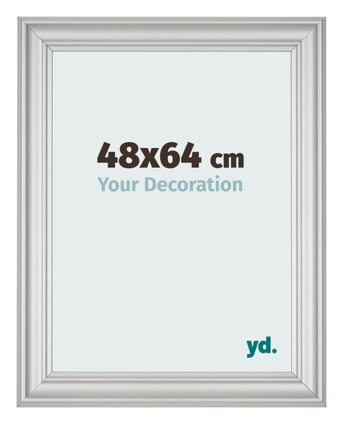 Bilderrahmen 48x64cm Silber Matt MDF Lazio Vorne Messe | Yourdecoration.at
