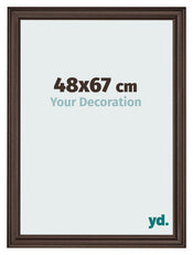 Bilderrahmen 48x67cm Eiche Dunkel MDF Lazio Vorne Messe | Yourdecoration.at