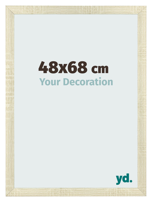 Bilderrahmen 48x68cm Sonoma Eiche MDF Pisa Vorne Messe | Yourdecoration.at