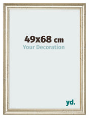 Bilderrahmen 49x68cm Metallglanz MDF Lazio Vorne Messe | Yourdecoration.at