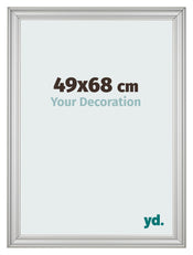 Bilderrahmen 49x68cm Silber Matt MDF Lazio Vorne Messe | Yourdecoration.at