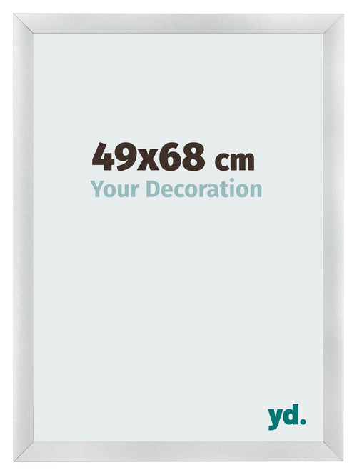 Bilderrahmen 49x68cm Silber Schwarz Gewischt MDF Pisa Vorne Messe | Yourdecoration.at