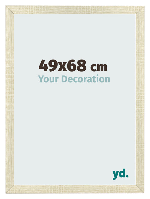 Bilderrahmen 49x68cm Sonoma Eiche MDF Pisa Vorne Messe | Yourdecoration.at