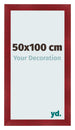 Bilderrahmen 50x100cm Weinrot Gewischt MDF Pisa Vorne Messe | Yourdecoration.at
