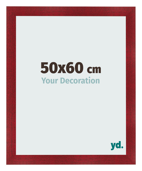 Bilderrahmen 50x60cm Weinrot Gewischt MDF Pisa Vorne Messe | Yourdecoration.at