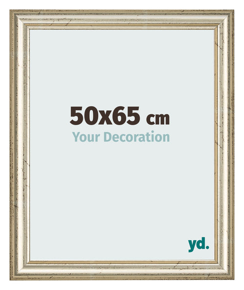 Bilderrahmen 50x65cm Metallglanz MDF Lazio Vorne Messe | Yourdecoration.at