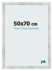 Bilderrahmen 50x70cm Aluminium Gebürstet MDF Pisa Vorne Messe | Yourdecoration.at