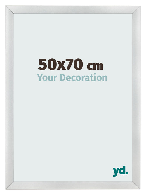 Bilderrahmen 50x70cm Silber Schwarz Gewischt MDF Pisa Vorne Messe | Yourdecoration.at