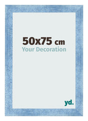 Bilderrahmen 50x75cm Hellblau Gewischt MDF Pisa Vorne Messe | Yourdecoration.at