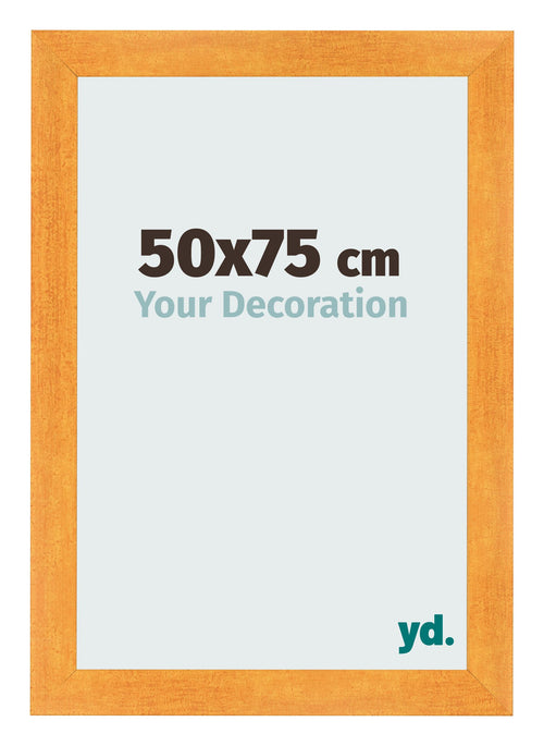 Bilderrahmen 50x75cm Orange MDF Pisa Vorne Messe | Yourdecoration.at