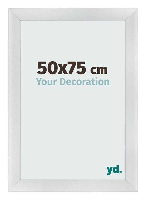 Bilderrahmen 50x75cm Silber Schwarz Gewischt MDF Pisa Vorne Messe | Yourdecoration.at
