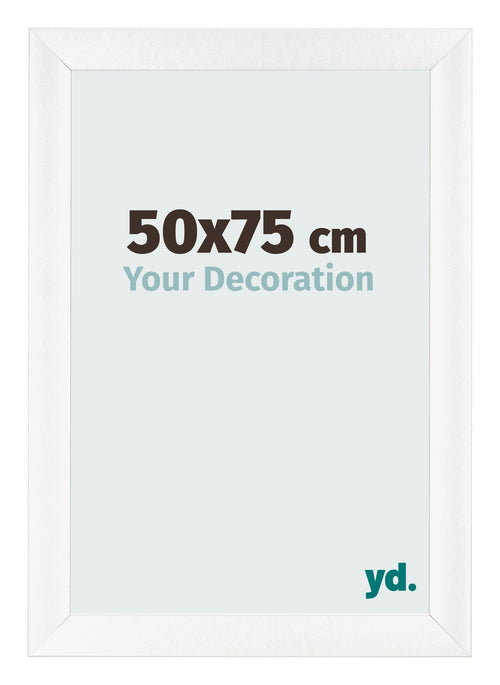 Bilderrahmen 50x75cm Weiß Vintage MDF Pisa Vorne Messe | Yourdecoration.at