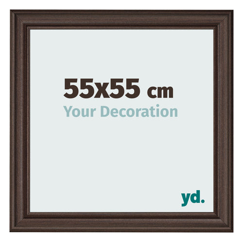 Bilderrahmen 55x55cm Eiche Dunkel MDF Lazio Vorne Messe | Yourdecoration.at