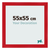 Bilderrahmen 55x55cm Rot MDF Pisa Vorne Messe | Yourdecoration.at
