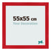 Bilderrahmen 55x55cm Rot MDF Pisa Vorne Messe | Yourdecoration.at