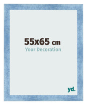 Bilderrahmen 55x65cm Hellblau Gewischt MDF Pisa Vorne Messe | Yourdecoration.at