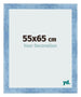Bilderrahmen 55x65cm Hellblau Gewischt MDF Pisa Vorne Messe | Yourdecoration.at