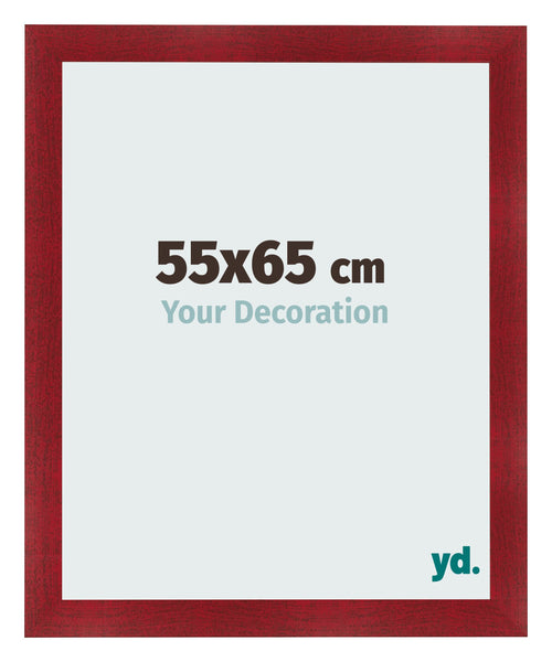 Bilderrahmen 55x65cm Weinrot Gewischt MDF Pisa Vorne Messe | Yourdecoration.at