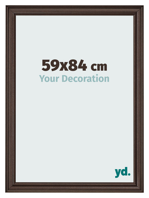 Bilderrahmen 59x84cm Eiche Dunkel MDF Lazio Vorne Messe | Yourdecoration.at