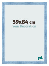 Bilderrahmen 59x84cm Hellblau Gewischt MDF Pisa Vorne Messe | Yourdecoration.at