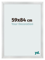 Bilderrahmen 59x84cm Silber Schwarz Gewischt MDF Pisa Vorne Messe | Yourdecoration.at