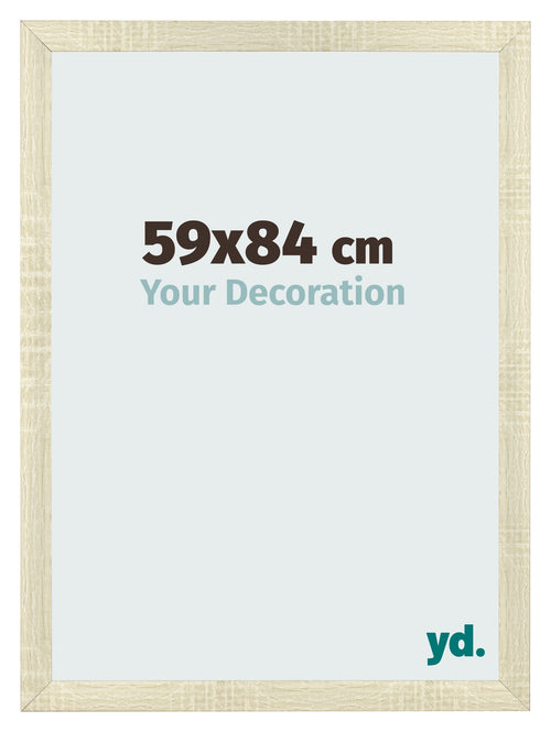 Bilderrahmen 59x84cm Sonoma Eiche MDF Pisa Vorne Messe | Yourdecoration.at