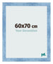 Bilderrahmen 60x70cm Hellblau Gewischt MDF Pisa Vorne Messe | Yourdecoration.at