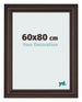 Bilderrahmen 60x80cm Eiche Dunkel MDF Lazio Vorne Messe | Yourdecoration.at