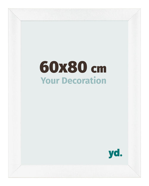 Bilderrahmen 60x80cm Weiß Vintage MDF Pisa Vorne Messe | Yourdecoration.at