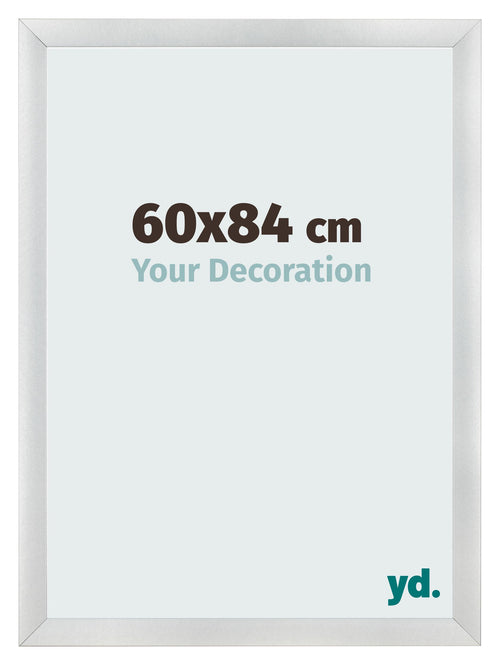 Bilderrahmen 60x84cm Silber Schwarz Gewischt MDF Pisa Vorne Messe | Yourdecoration.at