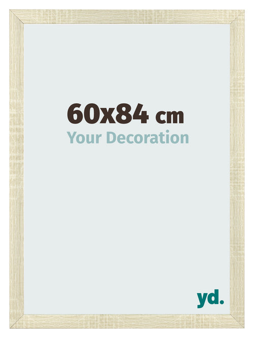 Bilderrahmen 60x84cm Sonoma Eiche MDF Pisa Vorne Messe | Yourdecoration.at