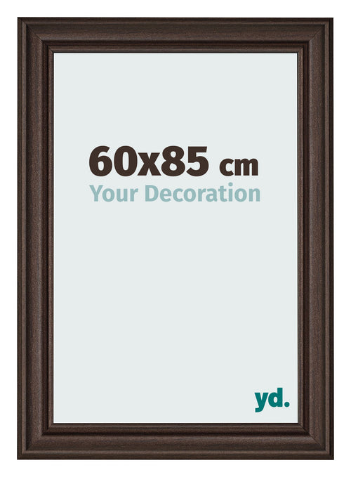 Bilderrahmen 60x85cm Eiche Dunkel MDF Lazio Vorne Messe | Yourdecoration.at