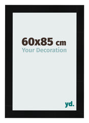 Bilderrahmen 60x85cm Schwarz Silber Poliert MDF Pisa Vorne Messe | Yourdecoration.at