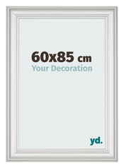 Bilderrahmen 60x85cm Weiss Gewischt MDF Lazio Vorne Messe | Yourdecoration.at