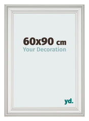 Bilderrahmen 60x90cm Weiss Gewischt MDF Lazio Vorne Messe | Yourdecoration.at