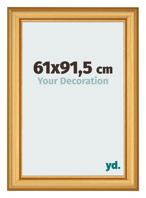 Bilderrahmen 61x91 5cm Gold Matt MDF Lazio Vorne Messe | Yourdecoration.at