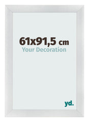 Bilderrahmen 61x91 5cm Silber Schwarz Gewischt MDF Pisa Vorne Messe | Yourdecoration.at