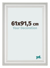 Bilderrahmen 61x91 5cm Weiss Gewischt MDF Lazio Vorne Messe | Yourdecoration.at