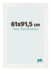 Bilderrahmen 61x91 5cm Weiß Vintage MDF Pisa Vorne Messe | Yourdecoration.at