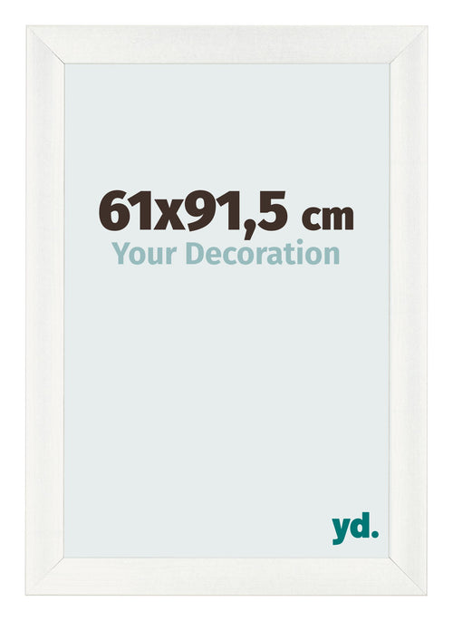 Bilderrahmen 61x91 5cm Weiß Vintage MDF Pisa Vorne Messe | Yourdecoration.at
