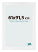 Bilderrahmen 61x91 5cm Weiß Vintage MDF Pisa Vorne Messe | Yourdecoration.at